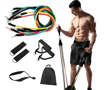Unisex Resistance Band Unbreakable Toning Tube Kit