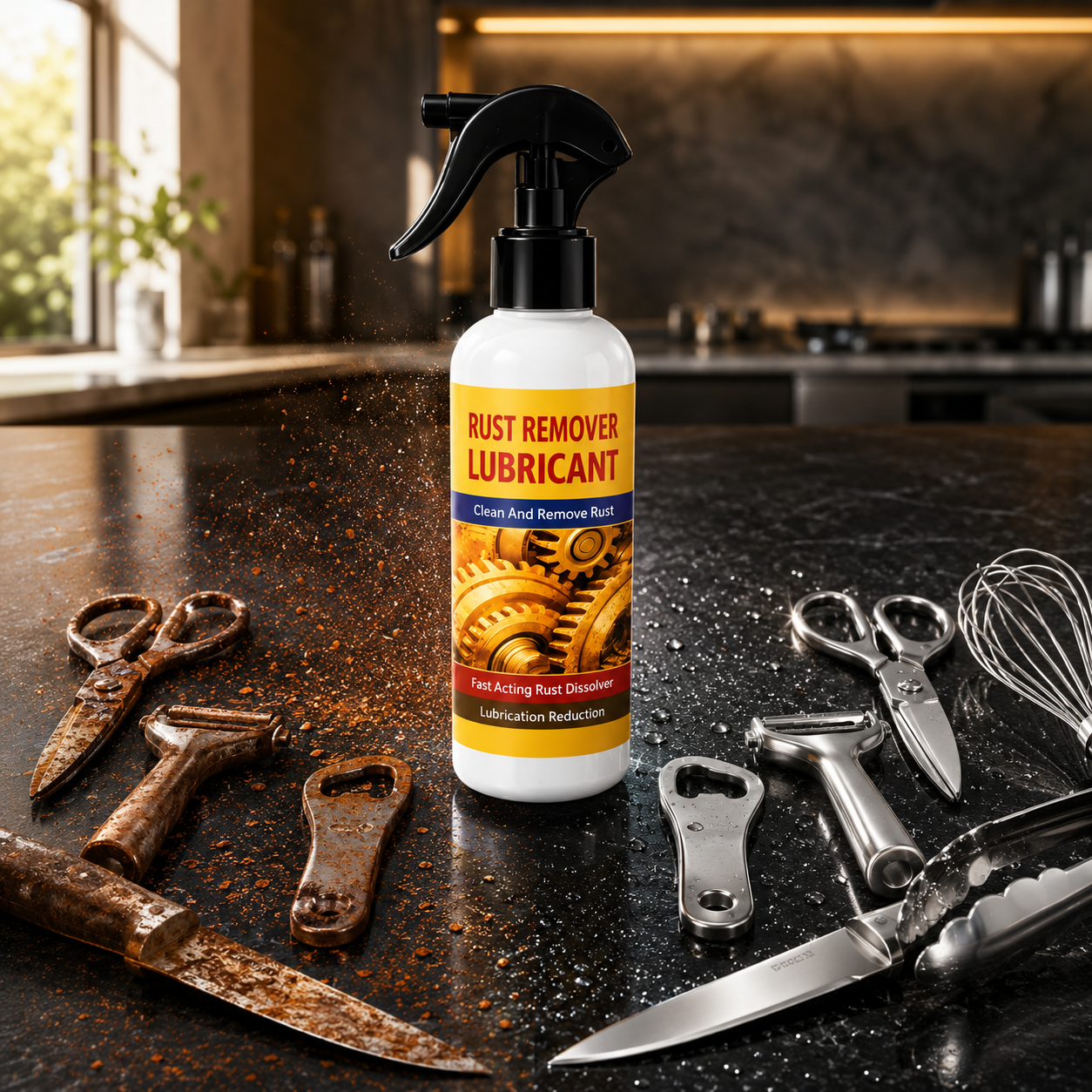Multipurpose Metal Rust Remover Spray 500ml Each (Pack Of 2)